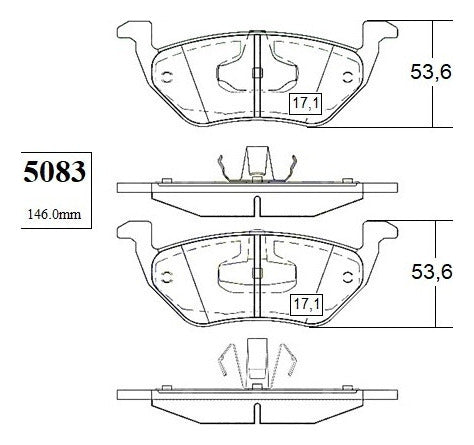 Pastilla Freno Trasero Ford Escape 2.5 2008 2010