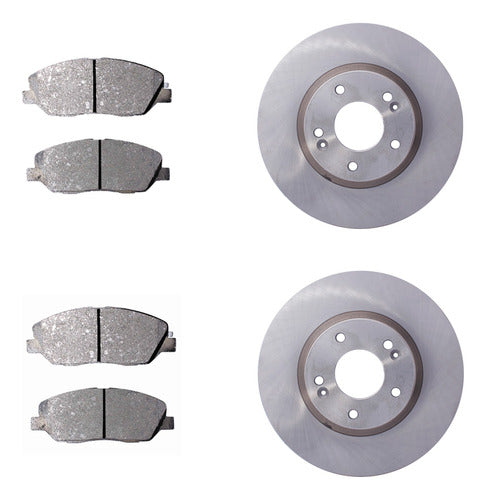 Discos Con Pastilla Freno Hyundai Santa Fe 2006 2010