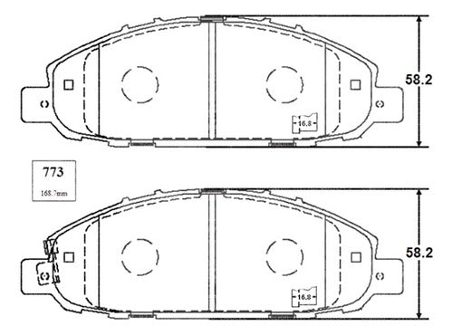 Pastilla Freno Delantero Nissan Nv350 2.5 2014