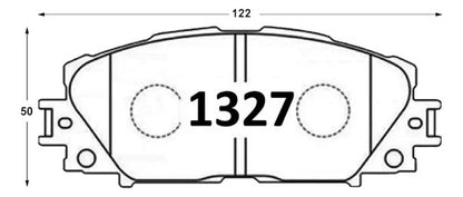 Kit Pastillas Delanteras + Traseras Freno Toyota Prius 2010 2022