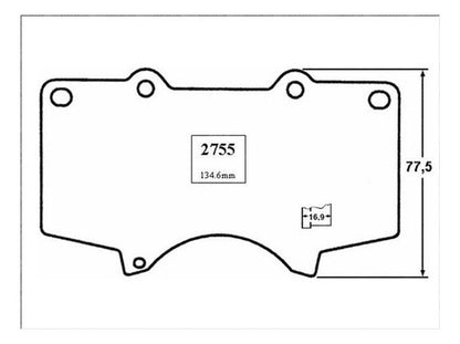 Pastilla Freno Delantero Toyota Sequoia 4.7 2001 2007