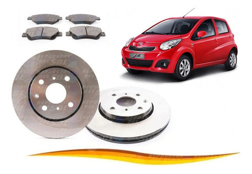 Par Disco Freno Delantero Jac J2 2012 2016 + Pastilla