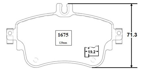 Pastilla Freno Delantero Mercedes A180 2.0 2013 2016
