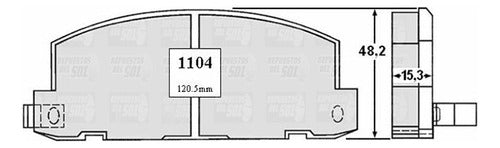 Pastilla Freno Delantero Chevrolet Luv 2.0 1981 1987
