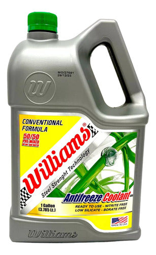 Anticongelante Refrigerante Williams 50/50 Verde 1 Galón