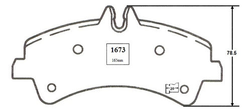 Pastilla Freno Trasero Mercedes Sprinter 413 2006 2013