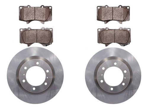 Par Disco Freno Delantero Toyota Prado 2002 2011 + Pastilla