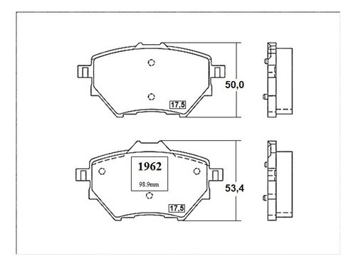 Pastilla Freno Trasero Peugeot 308ii 1.6 2013