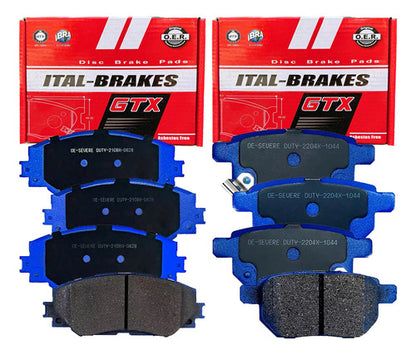 Kit Pastillas Delanteras + Traseras Freno Toyota Auris 1.6 2007 2012