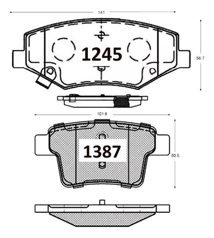 Kit Pastillas Delanteras + Traseras Freno Gtx Byd Tang 2020 2023