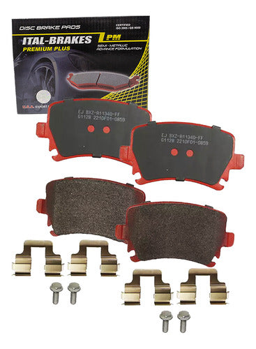Kit Pastillas Delanteras + Traseras Freno Changan Cs75 2015 2020