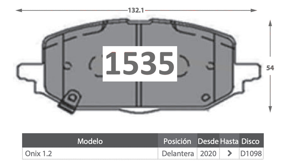 Discos Freno + Pastillas Chevrolet Onix 2020 2024