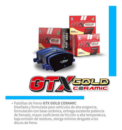Pastillas Freno Gtx Gold Dodge Ram 1500 2012 2019 Kit