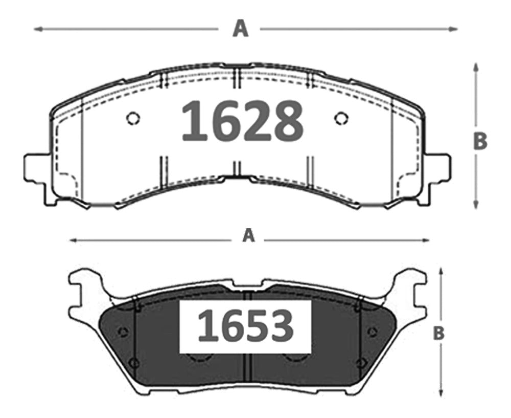Pastillas Freno Gtx Gold Ford F150 2021 2024 Kit
