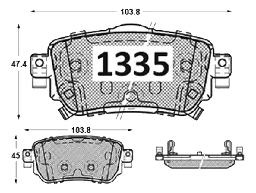 Pastilla Freno Trasero Nissan Qashqai 2015 2022