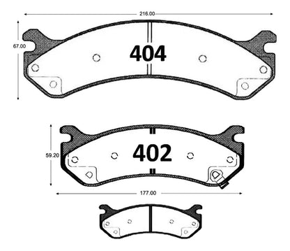 Pastillas Freno Gtx Chevrolet Suburban 2000 2012 Kit