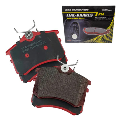 Pastilla Freno Ital Brakes Trasero Peugeot 307 2003 2004