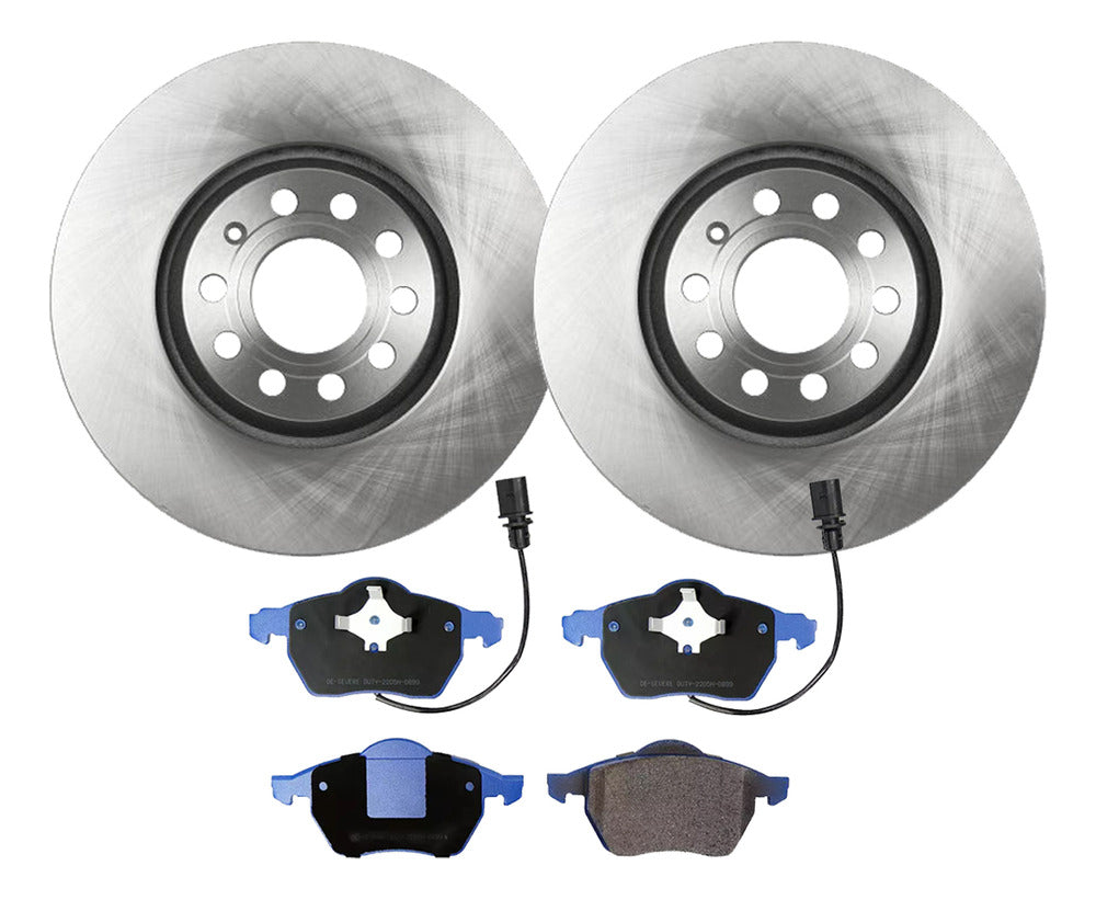 Par Kit Discos Frenos + Pastillas Gtx Audi A6 1997 2005