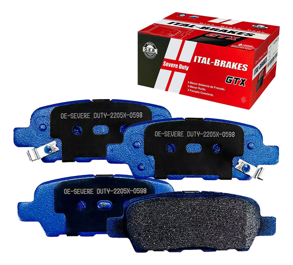 Pastillas Freno Gtx Nissan Xtrail 2015 2020 Kit
