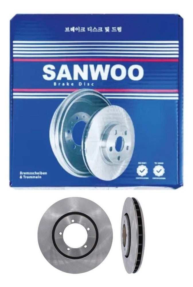 Par Disco Freno Sanwoo Hyundai I10 2008 2016