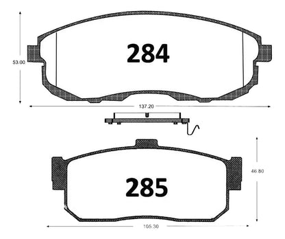 Pastillas Freno Nissan Maxima 1995 2003 Kit