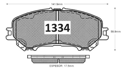 Pastilla Freno Nissan Qashqai 2015 2022 Kit