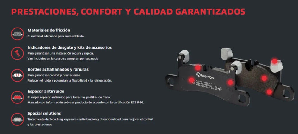 Pastilla Freno Brembo Delantero Chevrolet Dmax Ii 2014 2019