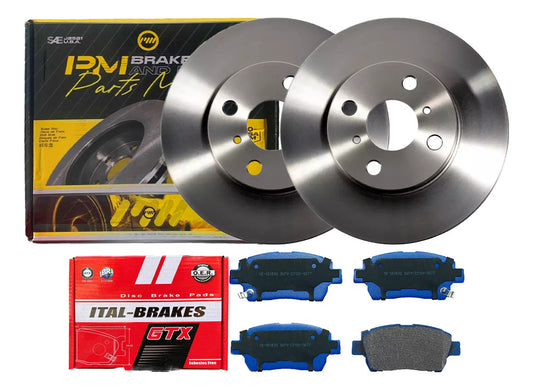 Par Kit Discos Frenos + Pastillas Gtx Byd G3 2012 2014
