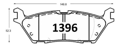 Pastilla Freno Ital Brakes Trasera Ford F-150 2011 2014