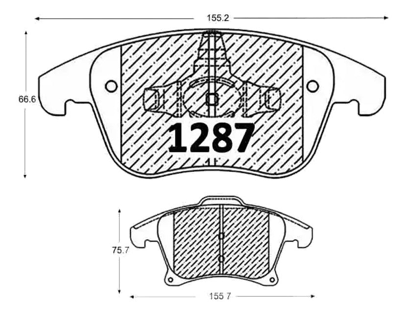 Pastilla Freno Ital Brakes Delantero Ford Fusion 2013 2021