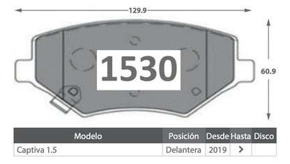 Discos Freno + Pastillas Chevrolet Captiva 2019 2023