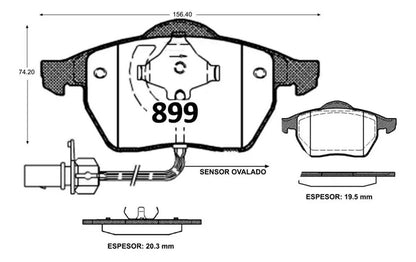 Par Kit Discos Frenos + Pastillas Gtx Audi A6 1997 2005