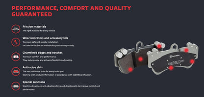 Pastilla Freno Brembo Trasero Mercedes Benz B180 2007 2017