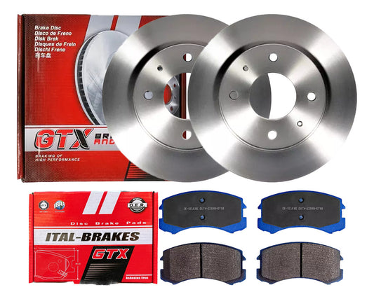 Kit Discos Frenos + Pastillas Mitsubishi Lancer 2001 2010