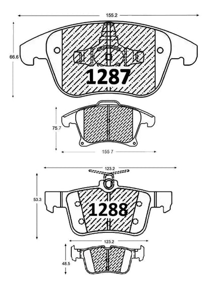 Pastillas Freno Ford Fusion 2013 2021 Kit