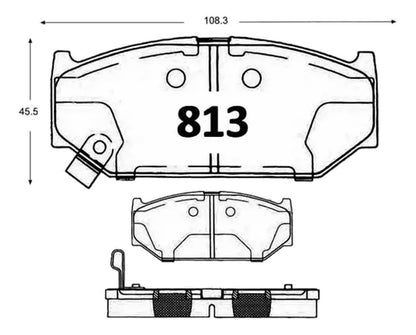 Pastillas Freno Delt Mitsubishi Delica 1.2 2011 2015