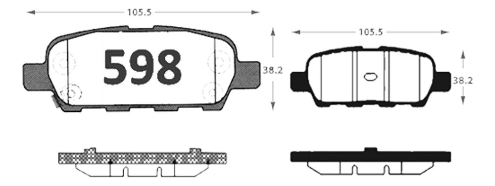 Pastillas Freno Nissan Sentra 2006 2009 Kit