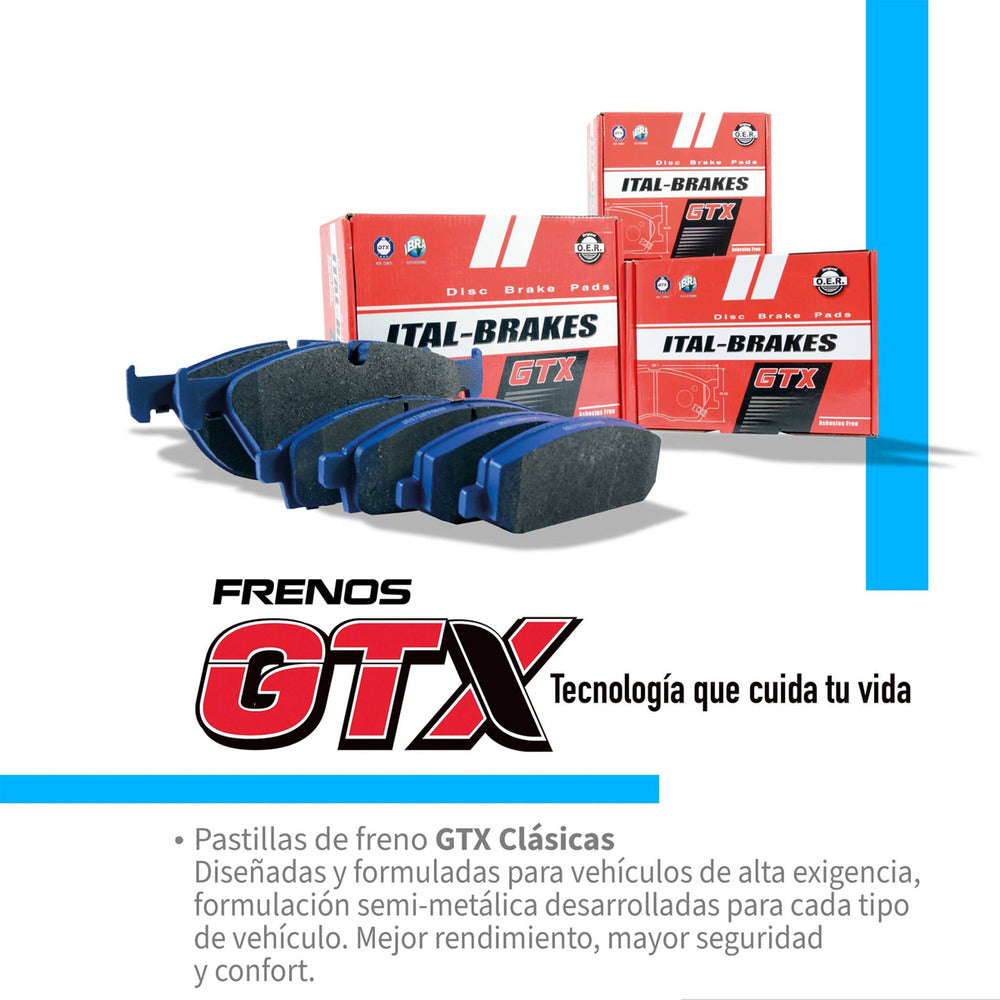 Pastilla Freno Gtx Delanteras Peugeot 307 Ii 2005 2010