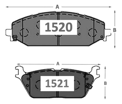 Pastillas Freno Gtx Gold Dodge Ram 1500 2019 2024 Kit