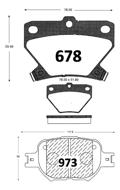 Pastillas Freno Toyota Celica 2000 2007 Kit