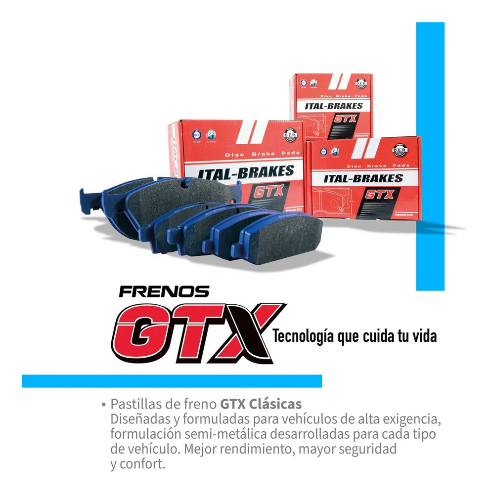 Pastillas Freno Gtx Toyota Sequoia 2001 2004 Kit