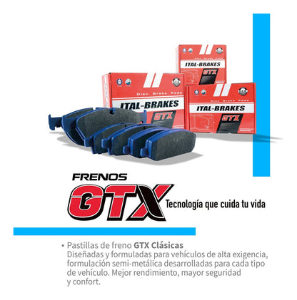 Pastillas Freno Gtx Toyota Sequoia 2001 2004 Kit