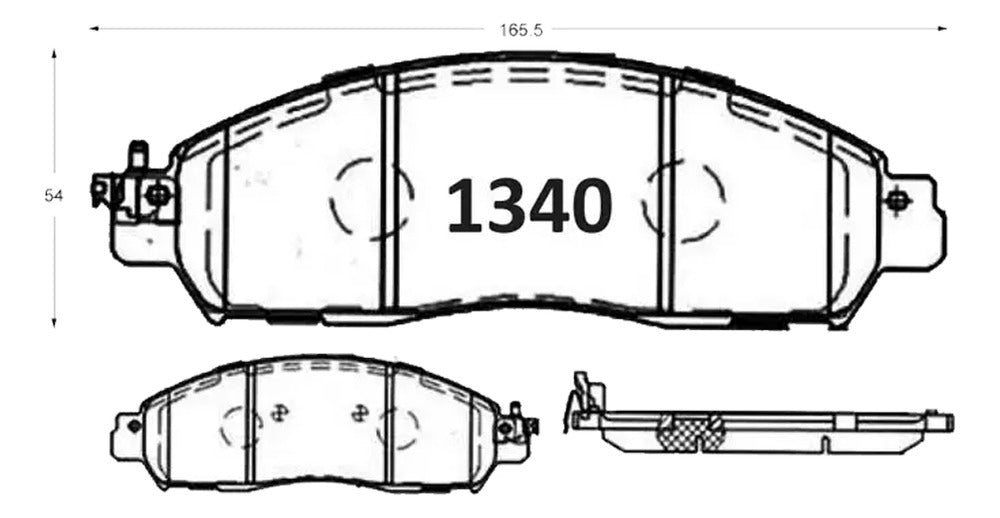 Pastillas Freno Nissan Leaf 2017 2024 Kit