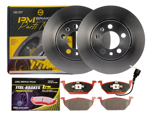 Par Kit Discos Frenos + Pastillas Audi A3 2000 2006