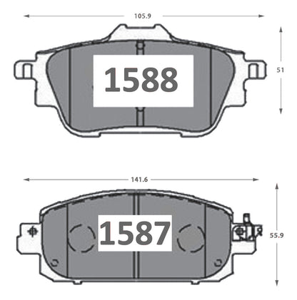 Pastilla Freno Gtx Nissan Sentra 2019 2024 Kit