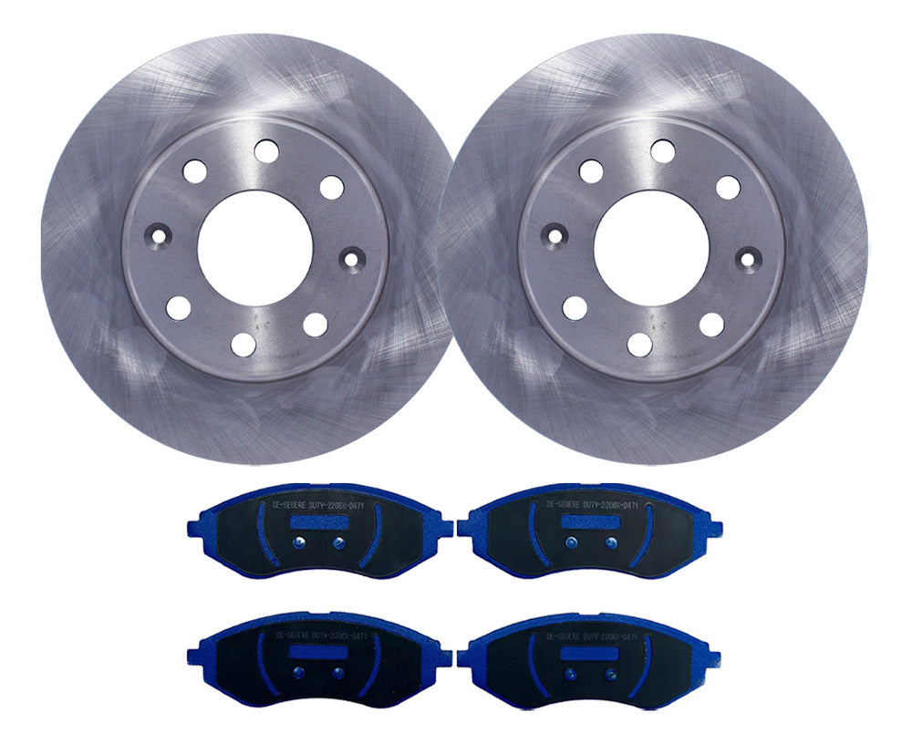 Discos Freno + Pastillas Gtx Chevrolet Aveo 2003 2010