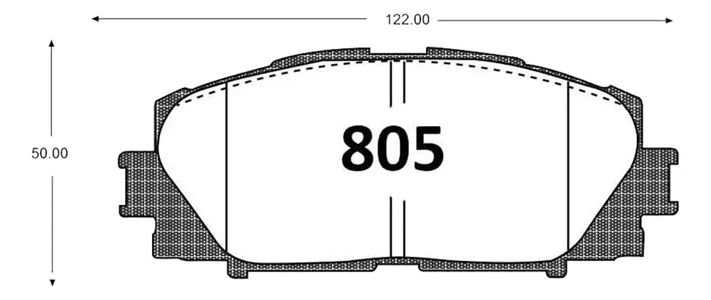 Pastillas Freno Toyota Yaris 2006 2013 Delantera