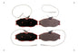 Pastilla Freno Ital Brakes Delantero Peugeot 406 2000 2008